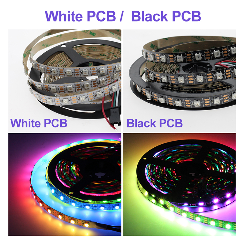 5V 5050 RGBIC WS2812B Addressable LED Strip Light Kit With Remote 3.28ft/1m 5V 5050 RGBIC WS2812B Addressable LED Strip Light Kit With Remote 3.28ft/1m